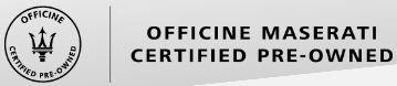 Logotipo del programa "certificado de segunda mano" de Maserati