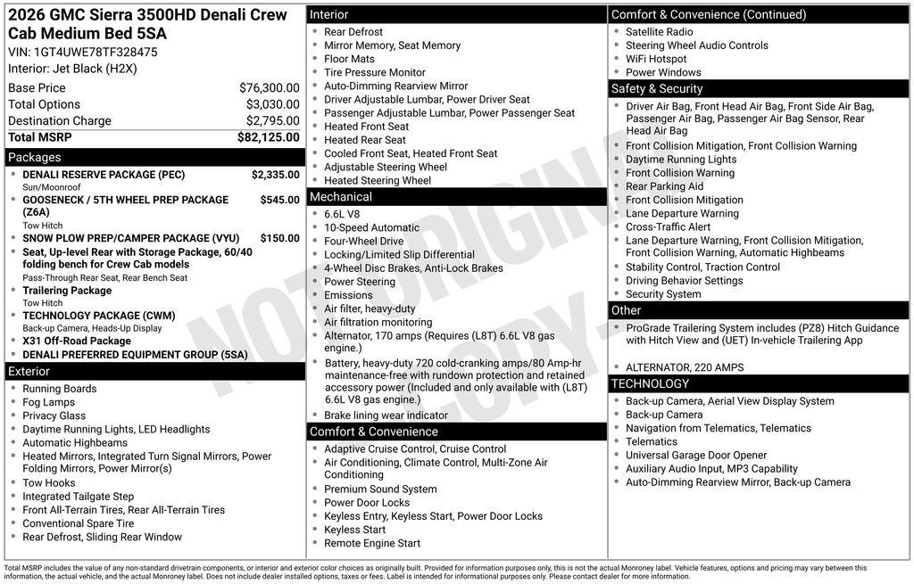 New 2026 GMC Sierra 3500 Denali