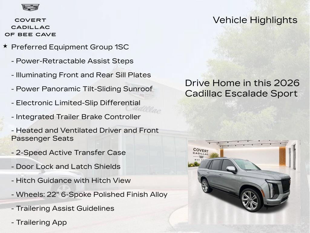2026 Cadillac ESCALADE SPORT — миниатюра 3
