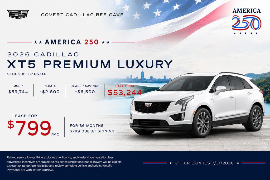 2026 Cadillac XT5 SPORT 照片 2