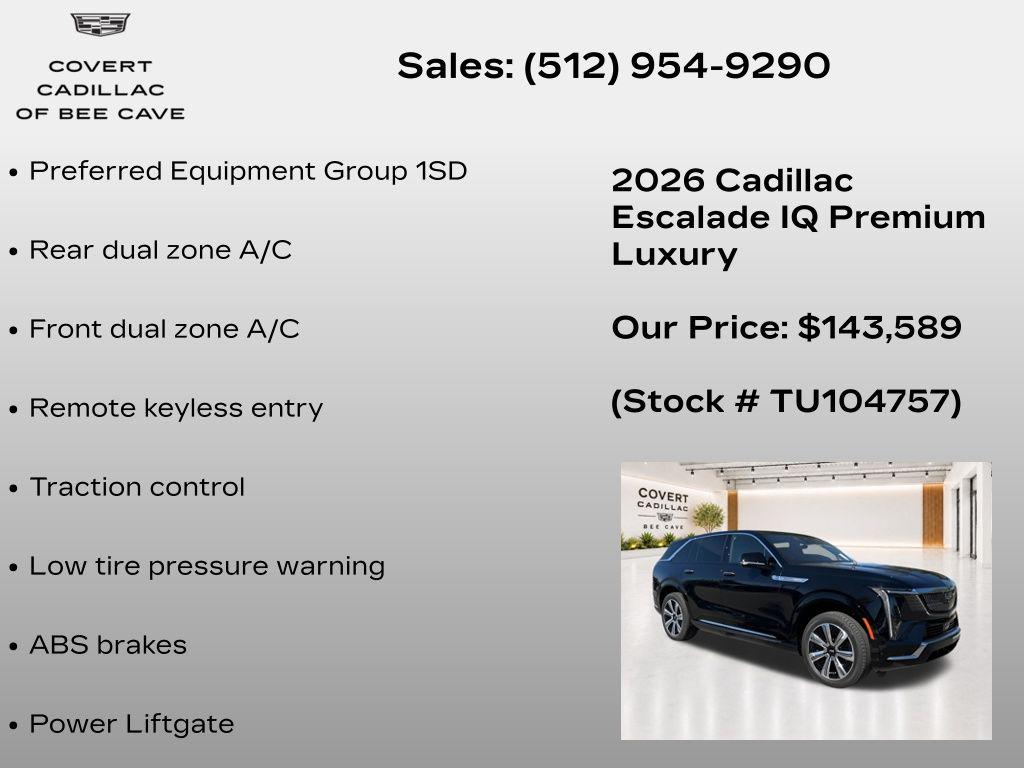 2026 Cadillac ESCALADE IQ PREMIUM LUXURY — фото 7