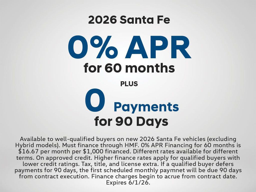 New 2026 Hyundai SANTA FE SEL 2.4