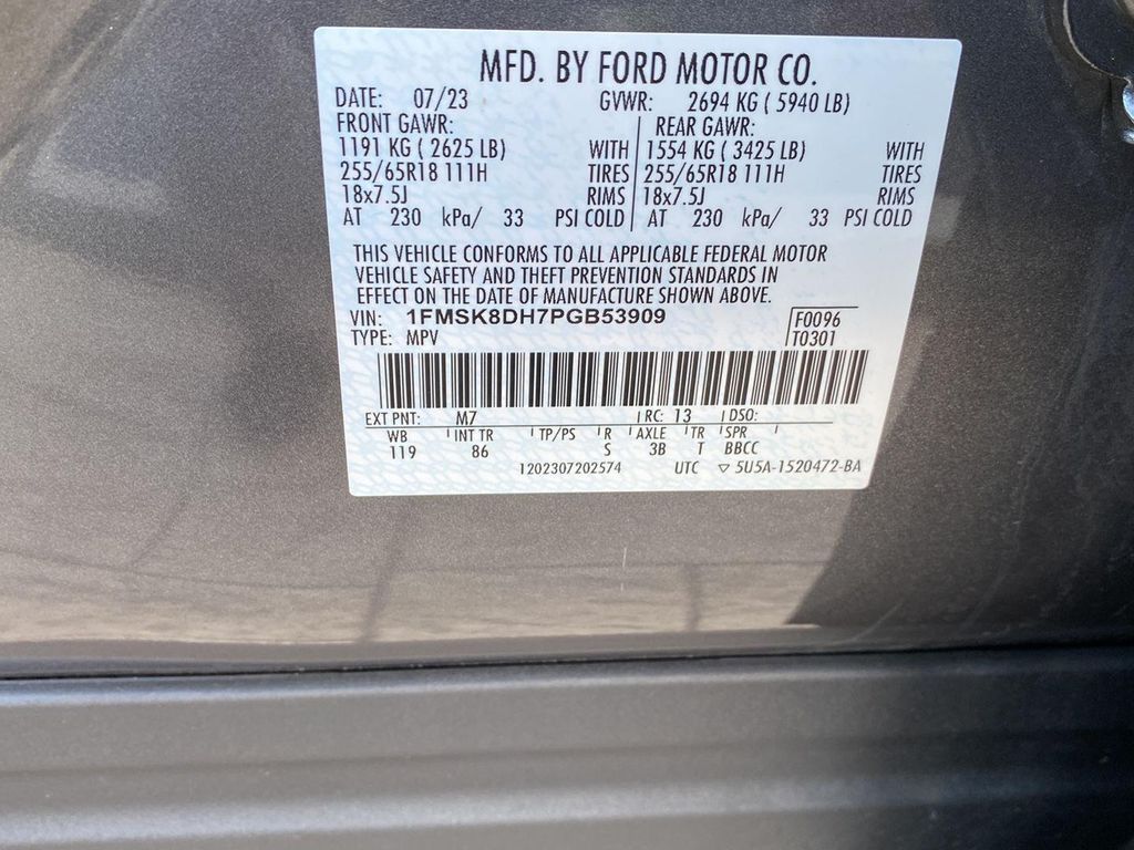 2023 FORD EXPLORER XLT 缩略图 16