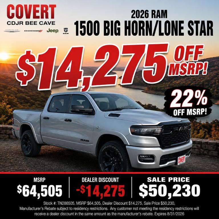 New 2026 RAM 1500 Big Horn/Lone Star