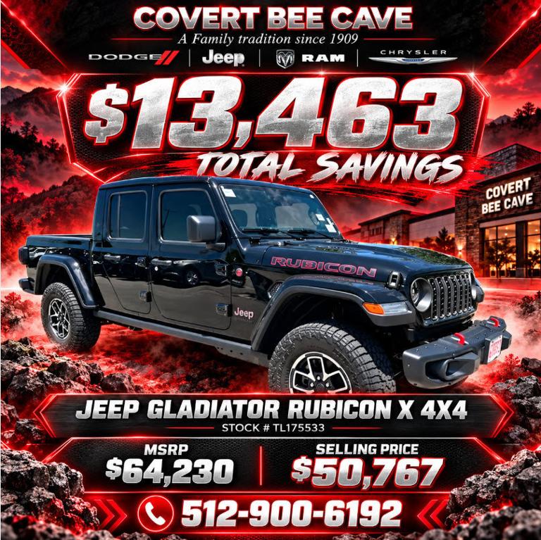 New 2026 Jeep Gladiator Rubicon
