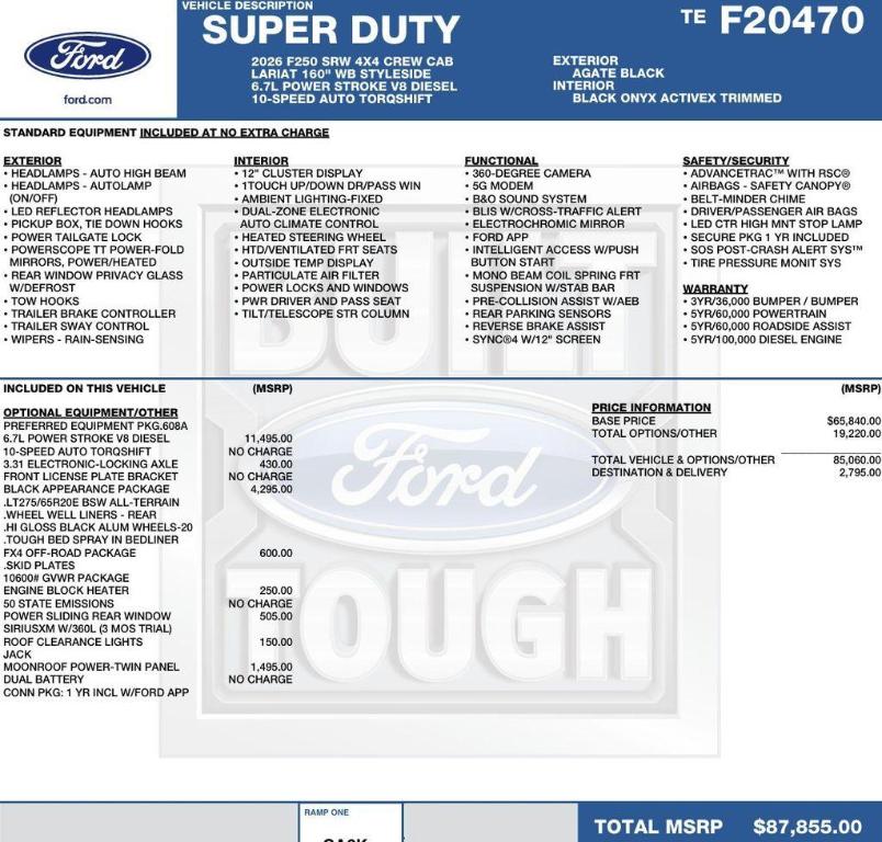 2026 FORD F-250 LARIAT 照片 2