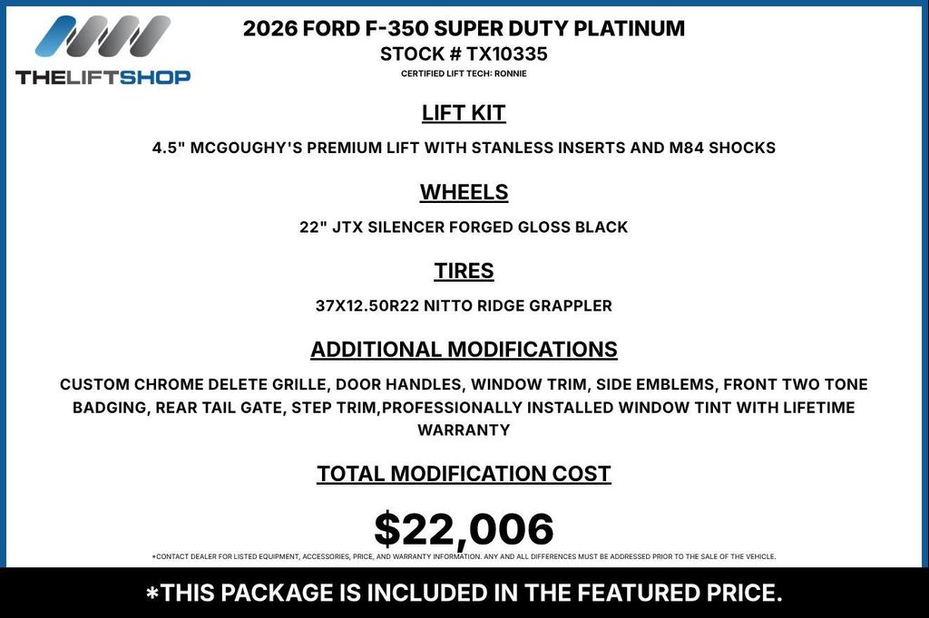 2026 FORD F-350 PLATINUM 照片 2