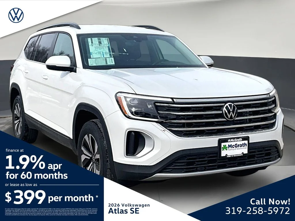 New 2026 Volkswagen Atlas 2.0T SE