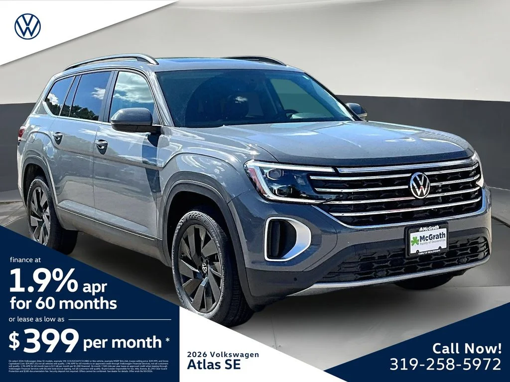 New 2026 Volkswagen Atlas 2.0T SE w/Technology