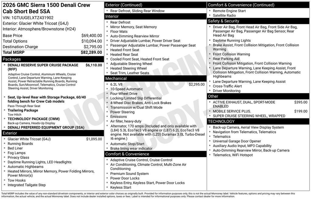 New 2026 GMC Sierra 1500 Denali