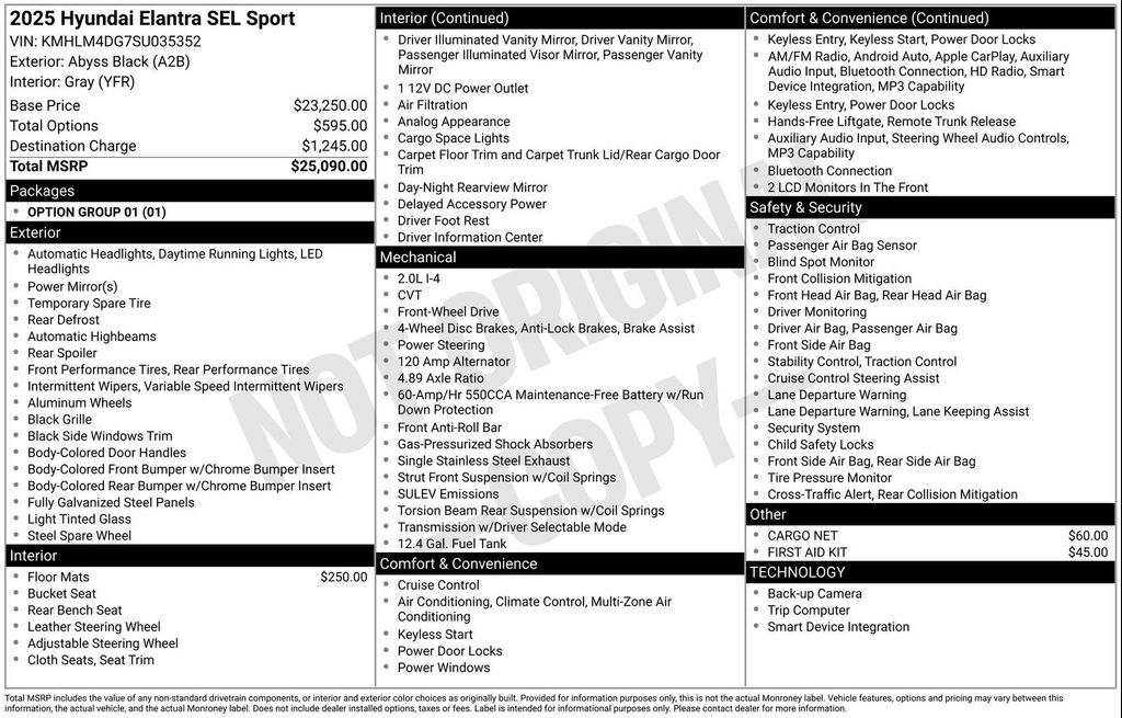 New 2025 Hyundai ELANTRA Sport