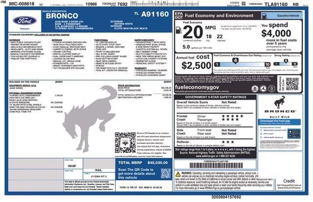 New 2026 Ford Bronco Base