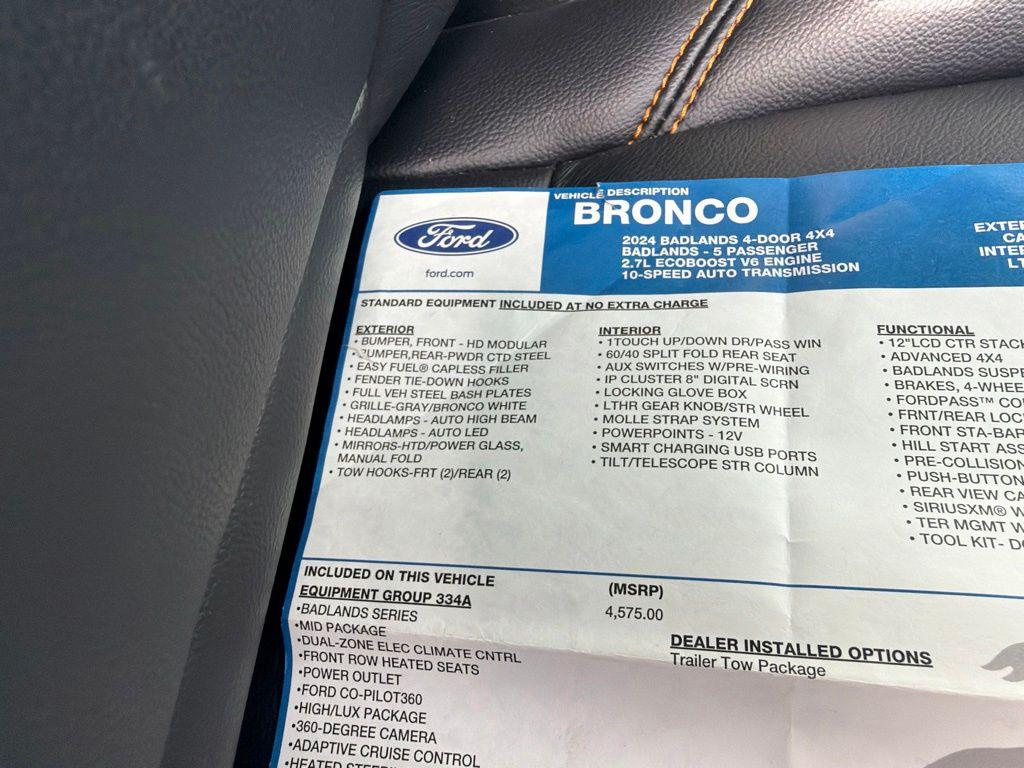 2024 FORD BRONCO BADLANDS 缩略图 41