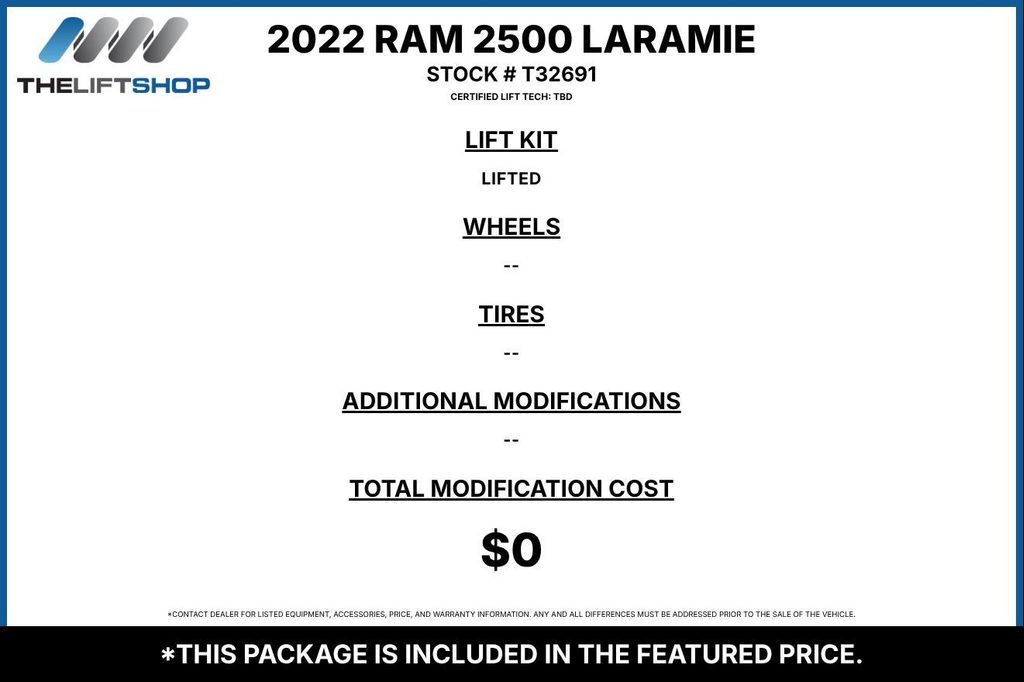 2022 RAM 2500 LARAMIE MEGA CAB 4X4 6'4' BOX 照片 1