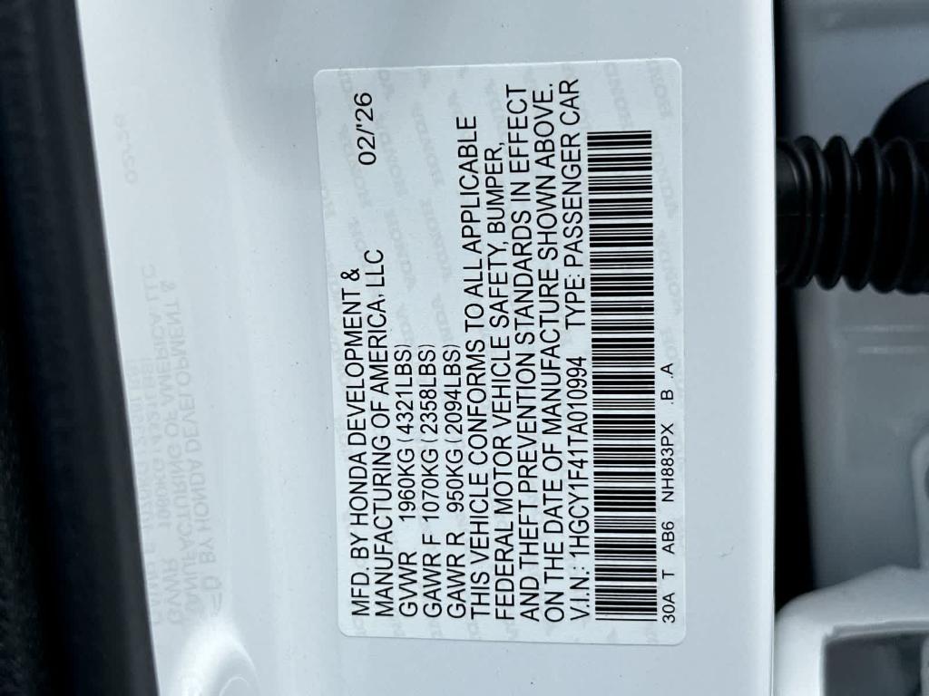 2026 Honda ACCORD SE 照片 2