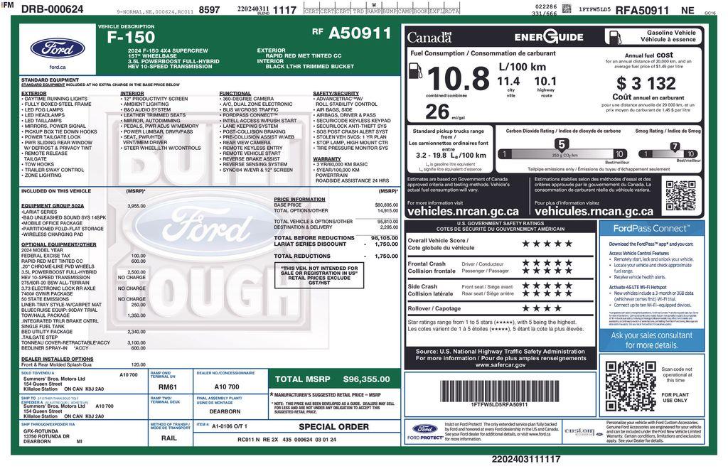 صورة مصغرة 33 لـ 2024 FORD F-150 LARIAT