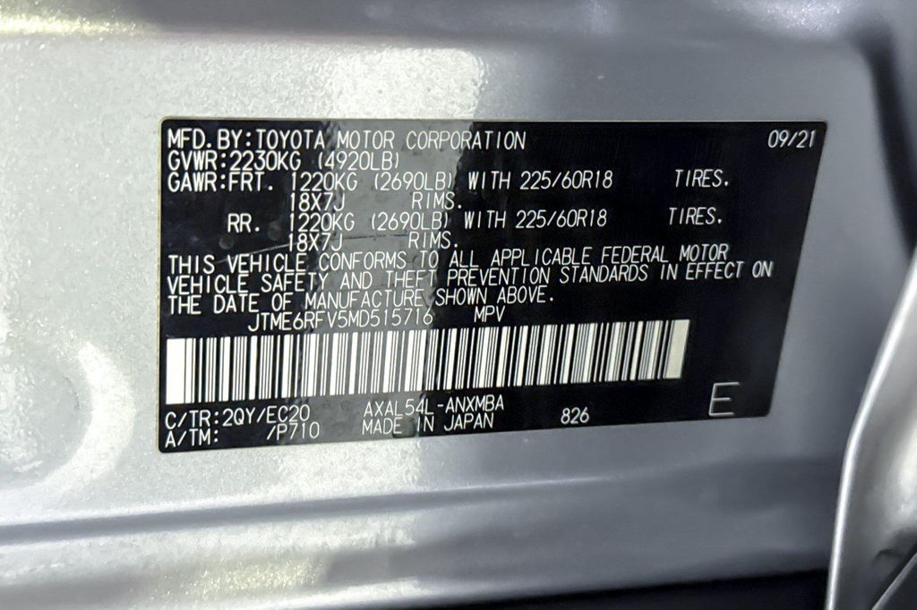 2021 Toyota RAV4 HYBRID SE — миниатюра 29