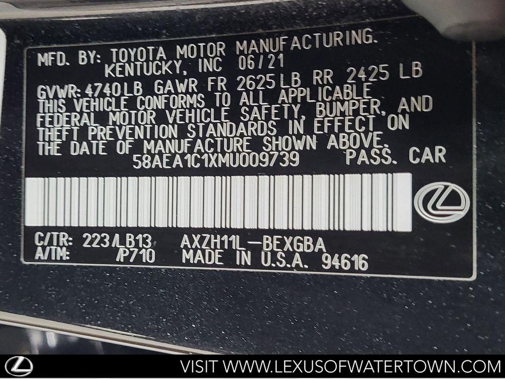 2021 Lexus ES 300H LUXURY — миниатюра 32