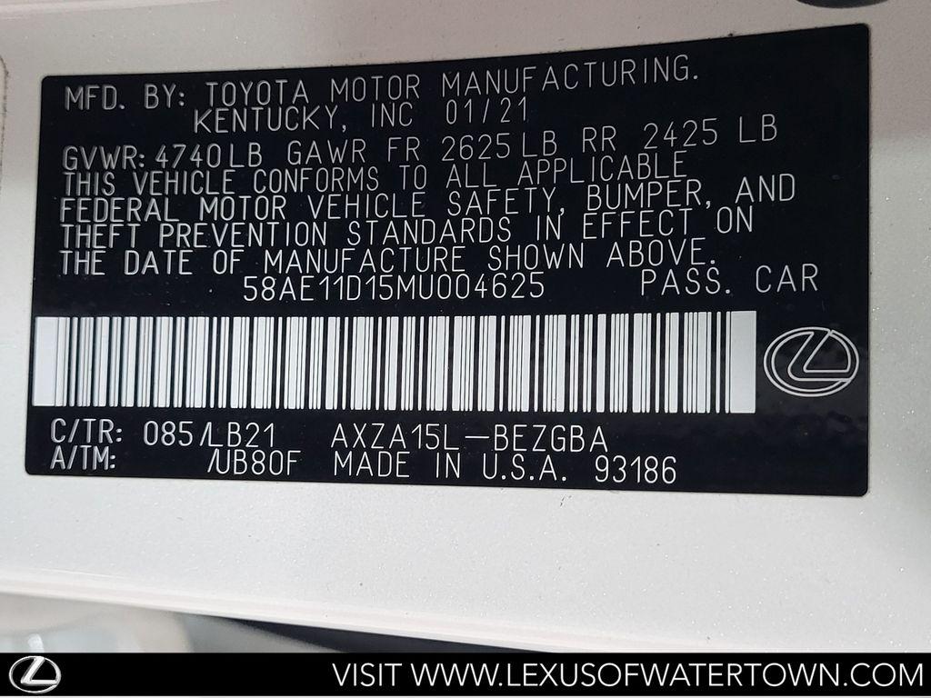 صورة مصغرة 32 لـ 2021 Lexus ES 250 BASE