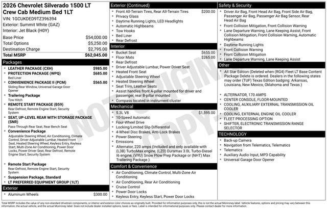 New 2026 Chevrolet Silverado 1500 LT