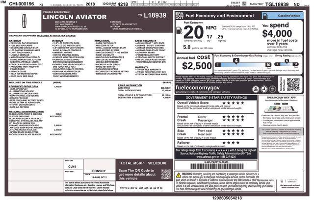 New 2026 Lincoln Aviator Reserve AWD
