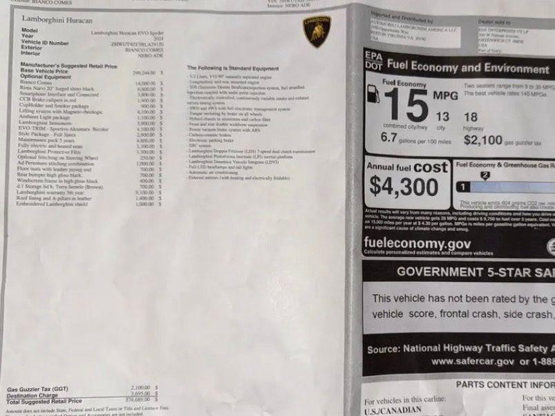 صورة مصغرة 26 لـ 2024 Lamborghini HURACAN EVO SPYDER