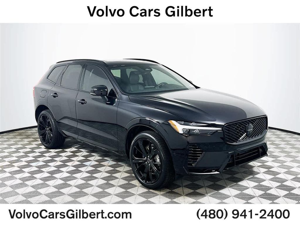 New 2026 Volvo XC60 Plug-In Hybrid Black Edition Ultra, T8 AWD Electric/Gasoline, Dark