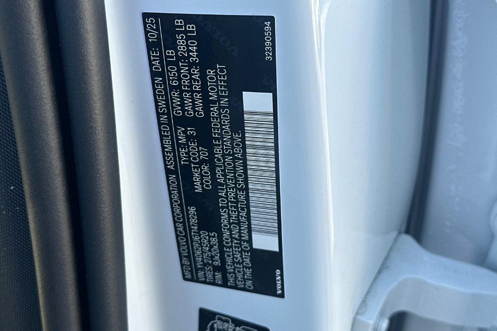 2026 Volvo XC90 B6 CORE 缩略图 26