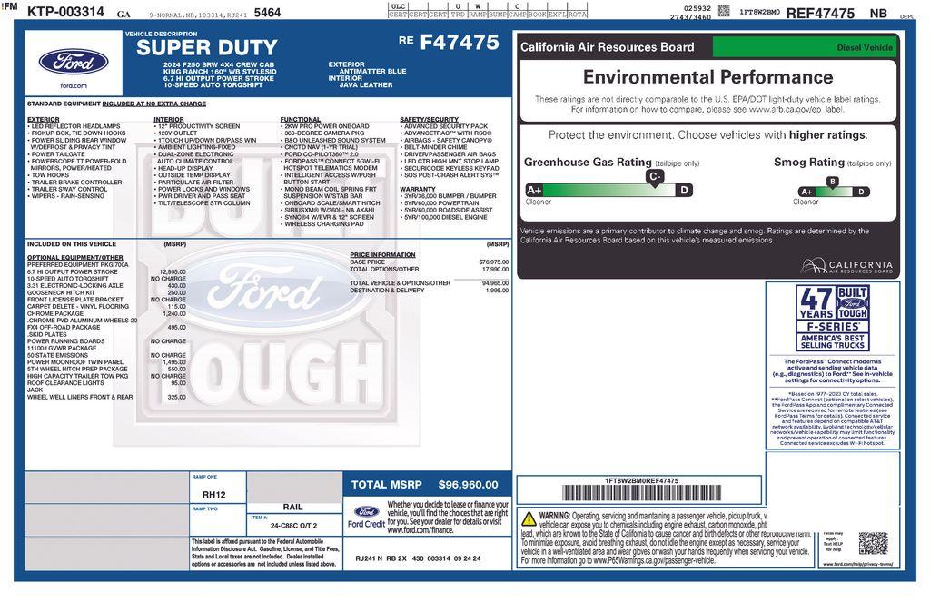 2024 FORD F-250 KING RANCH thumbnail 42