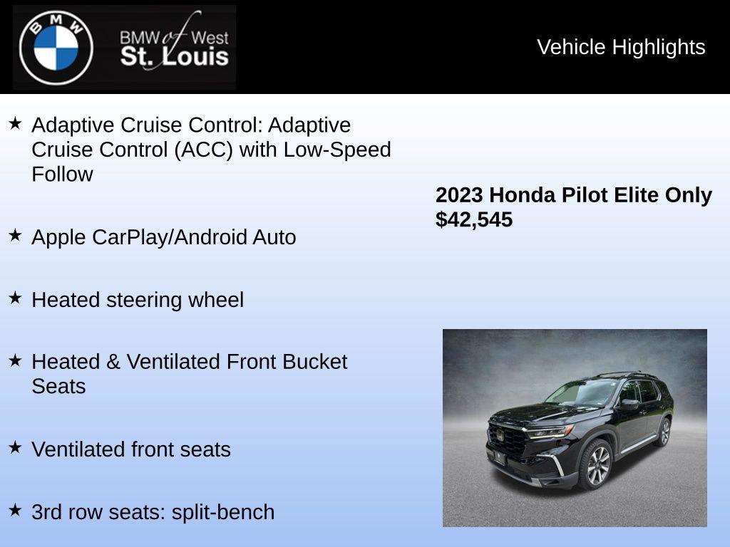 2023 Honda PILOT AWD ELITE — миниатюра 7