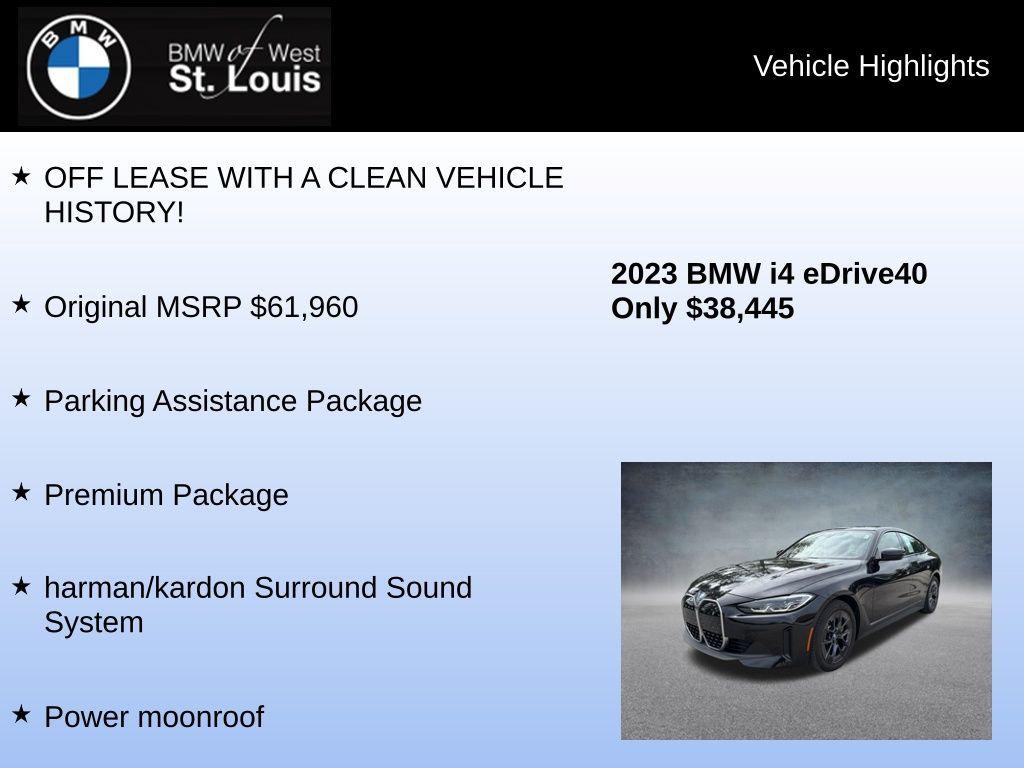 صورة 8 لـ 2023 BMW I4 GRAN COUPE EDRIVE40