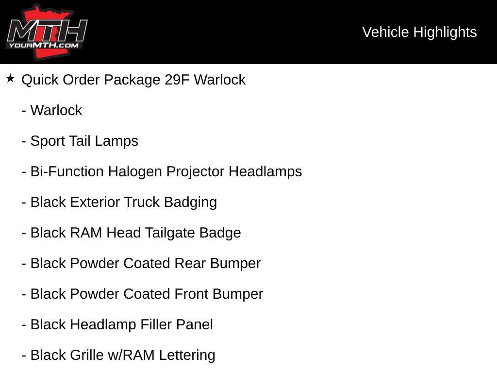 2024 RAM 1500 CLASSIC WARLOCK QUAD CAB 4X4 6'4' BOX 照片 5