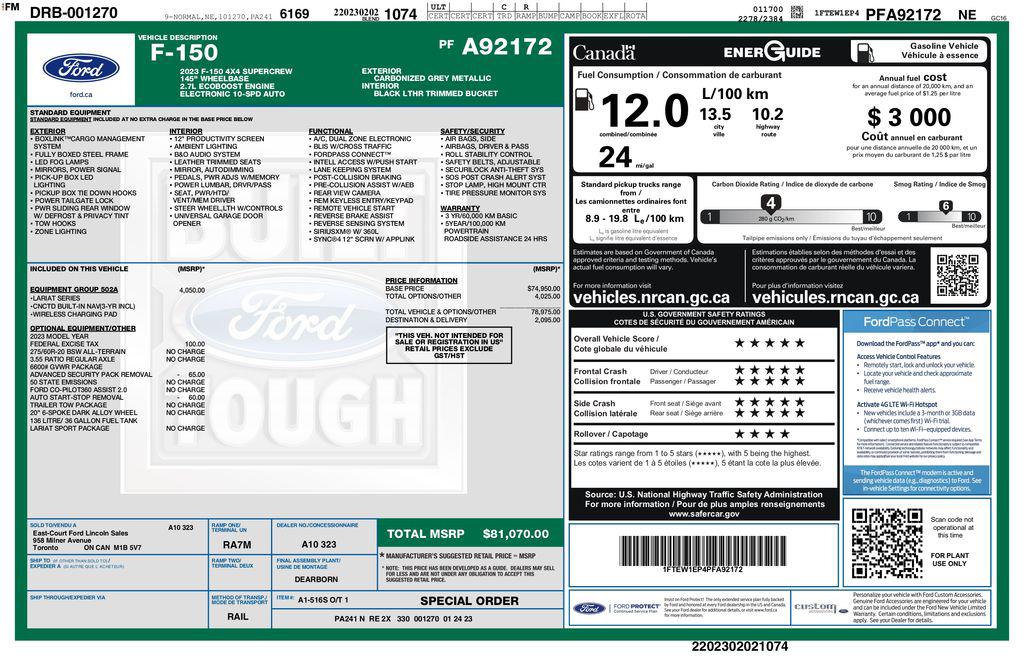 FORD F-150 LARIAT - 3