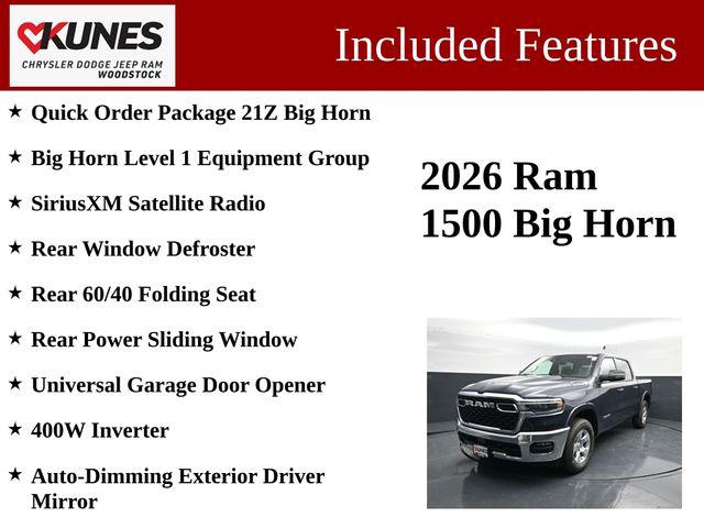 2026 RAM 1500 BIG HORN/LONE STAR — фото 3