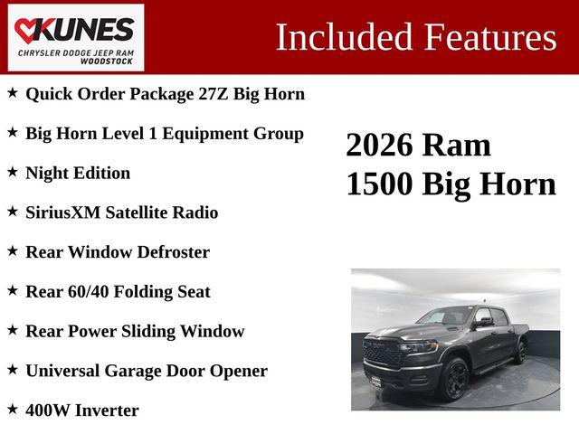 2026 RAM 1500 BIG HORN/LONE STAR — фото 3