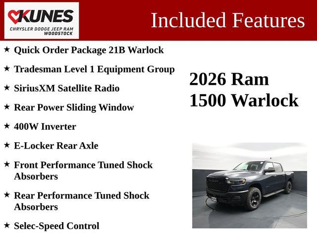 صورة 3 لـ 2026 RAM 1500 WARLOCK CREW CAB 4X4 5'7' BOX