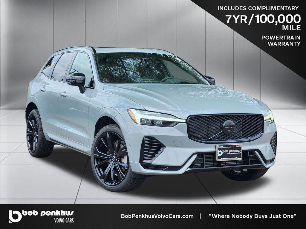 New 2026 Volvo XC60 Plug-In Hybrid Black Edition Ultra, T8 AWD Electric/Gasoline, Dark