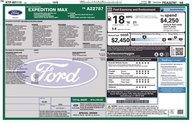 2023 FORD EXPEDITION MAX LIMITED 缩略图 50