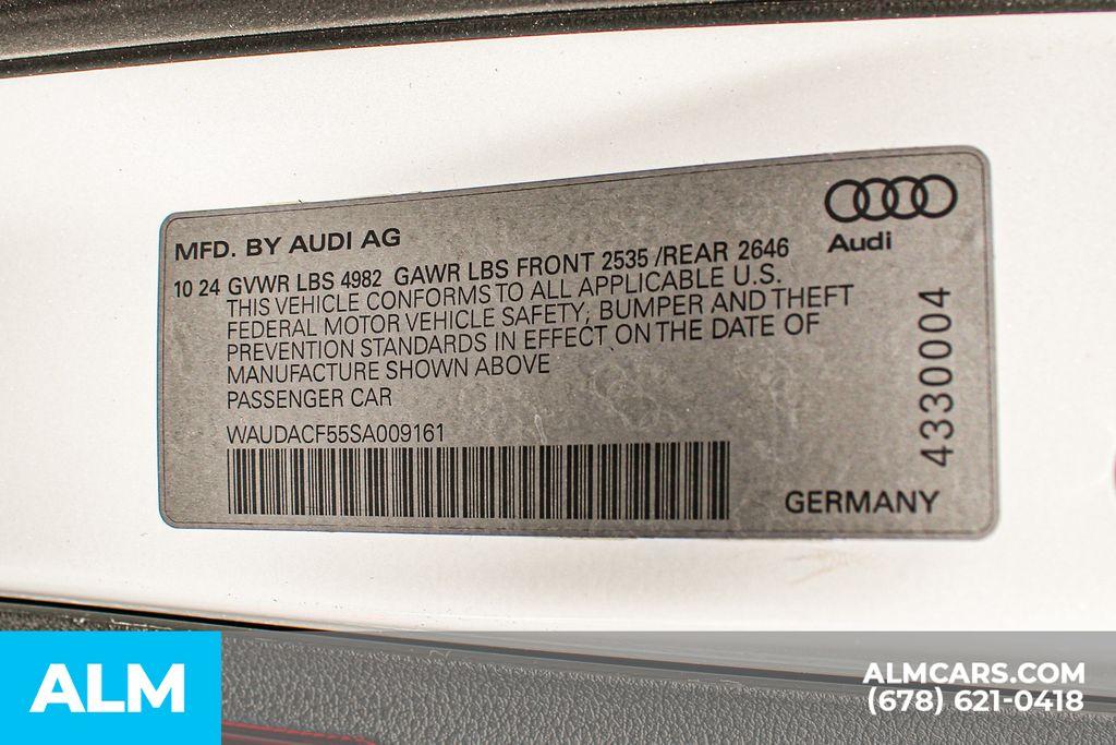 2025 AUDI A5 SPORTBACK 45 S LINE QUATTRO PREMIUM — миниатюра 37