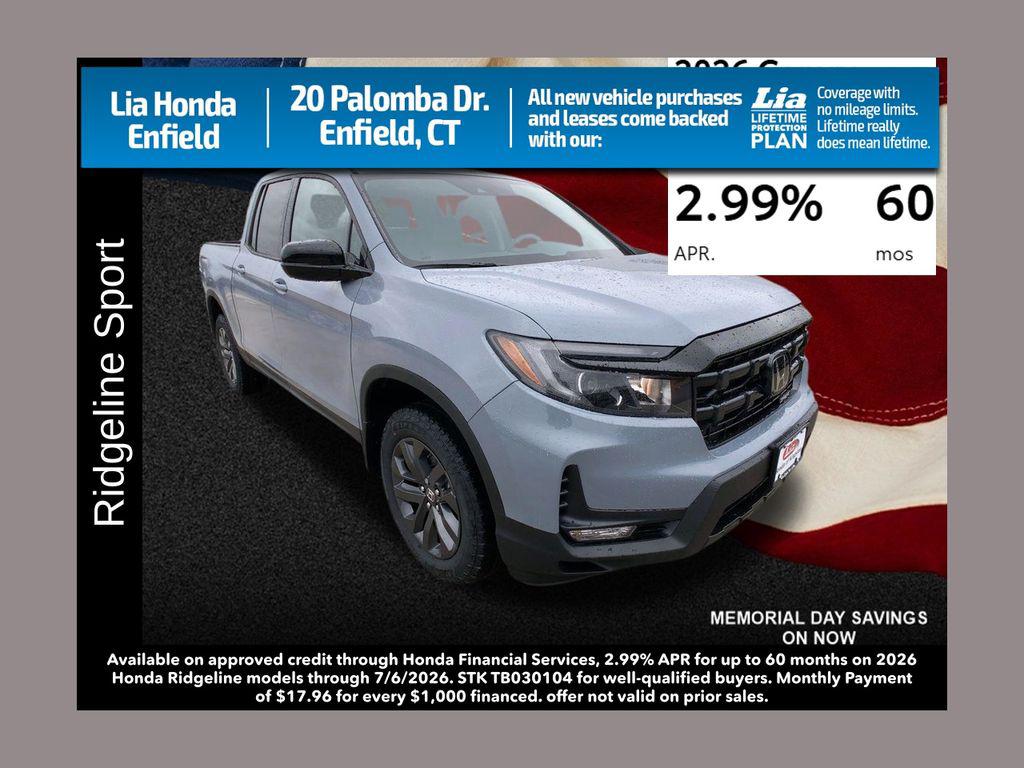 New 2026 Honda Ridgeline Sport