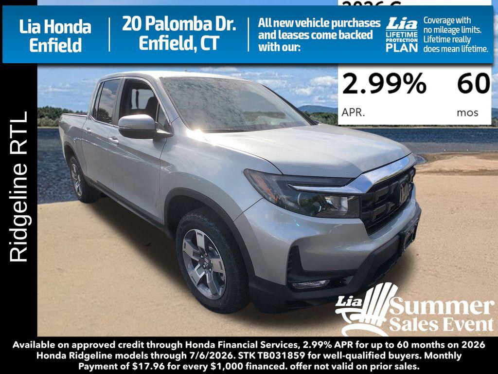 New 2026 Honda Ridgeline RTL