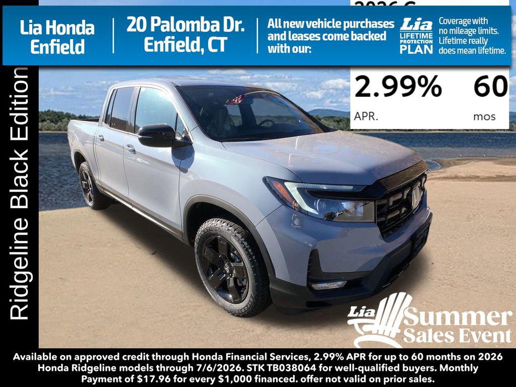 New 2026 Honda Ridgeline Black
