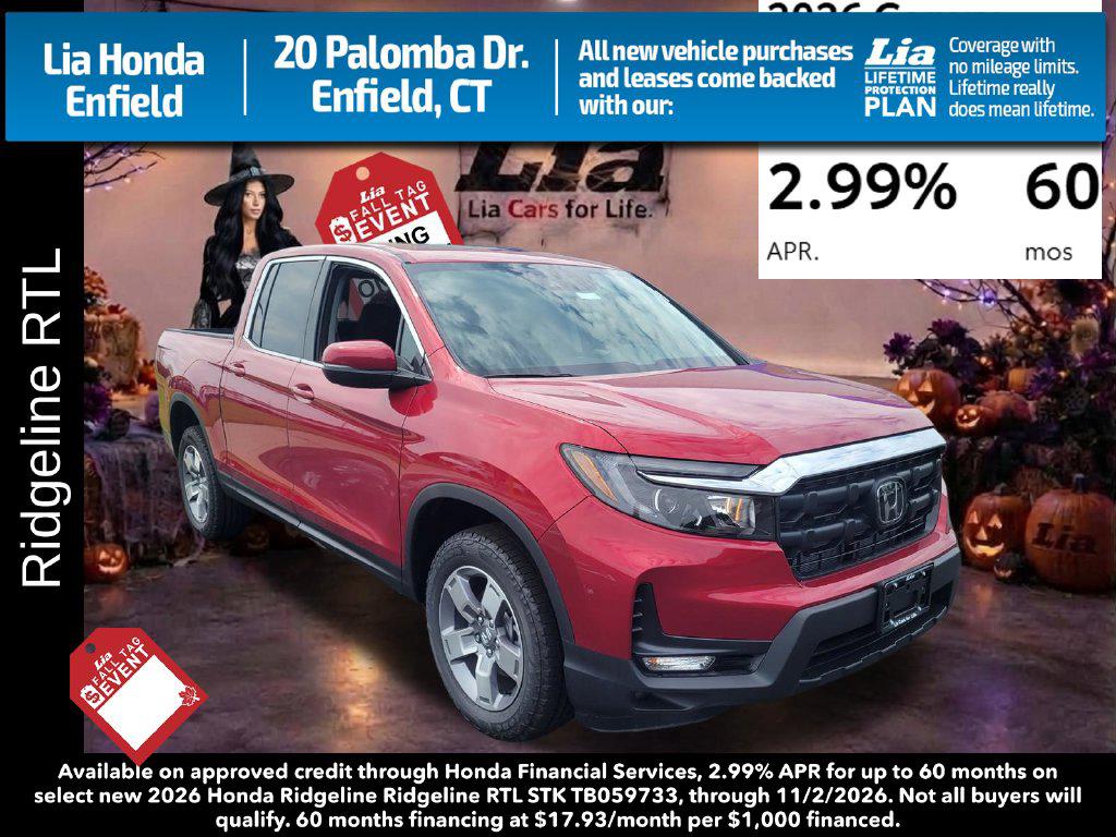New 2026 Honda Ridgeline RTL