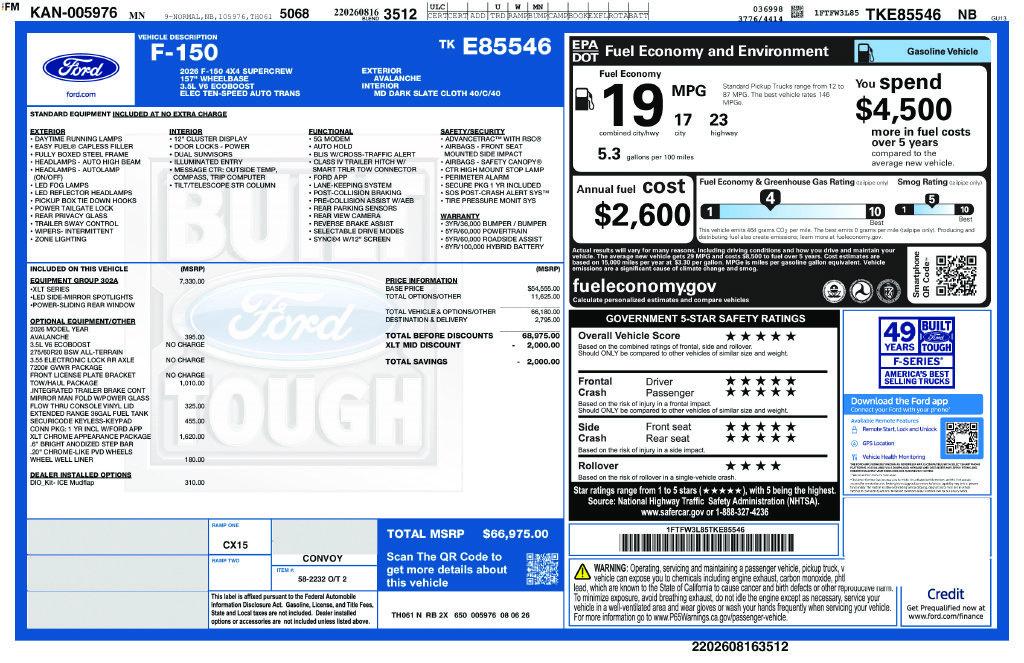 New 2026 Ford F-150 XLT