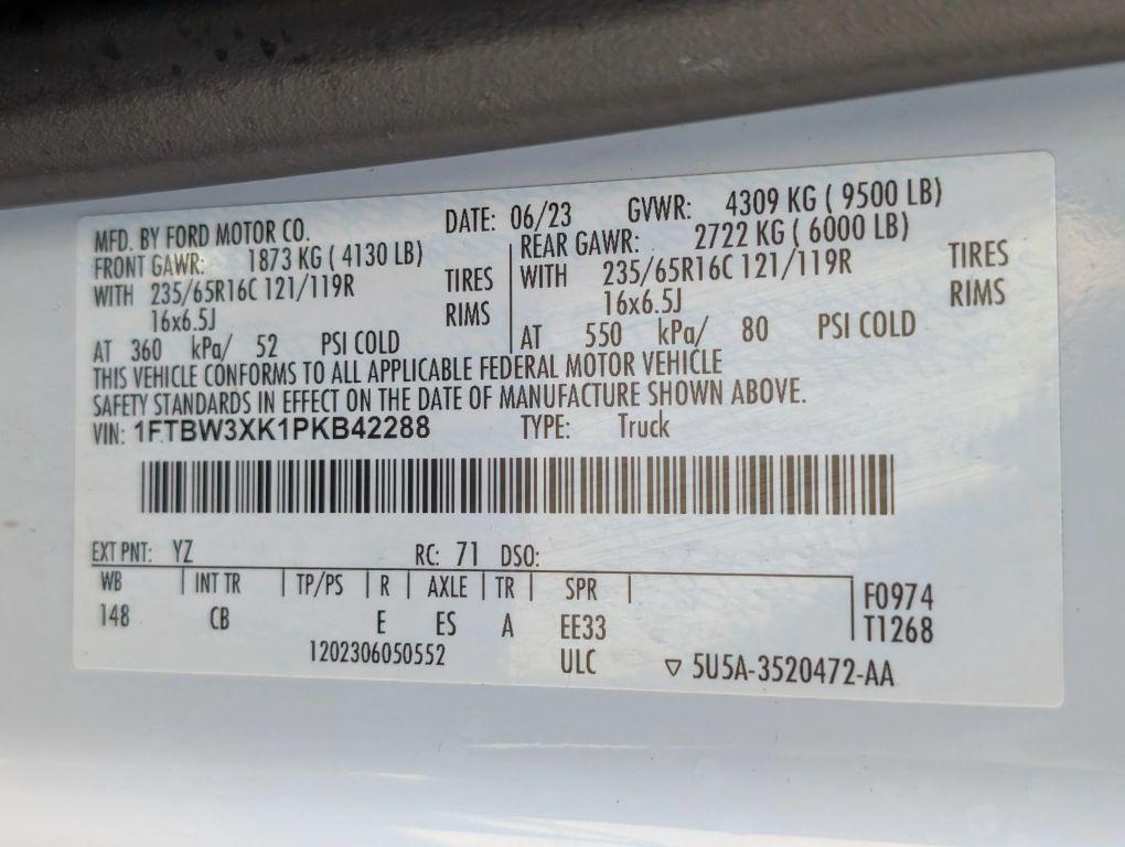 2023 FORD E-TRANSIT T-350 HIGH ROOF — фото 29