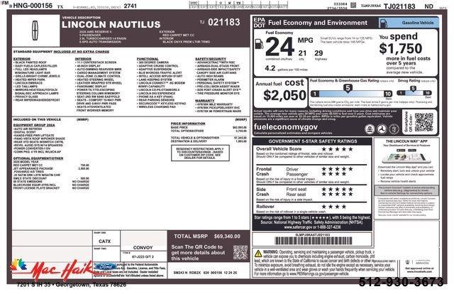 New 2026 Lincoln Nautilus Reserve