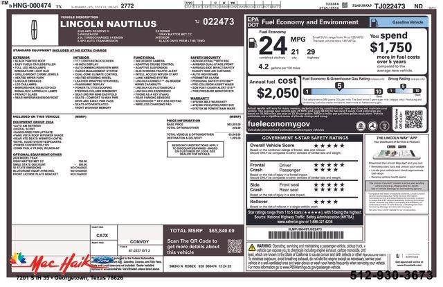 New 2026 Lincoln Nautilus Reserve