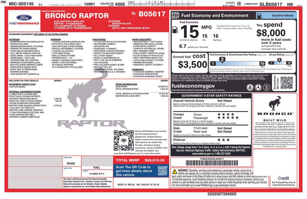 FORD BRONCO RAPTOR - 5