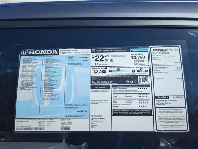 2026 Honda ODYSSEY EX-L 缩略图 22