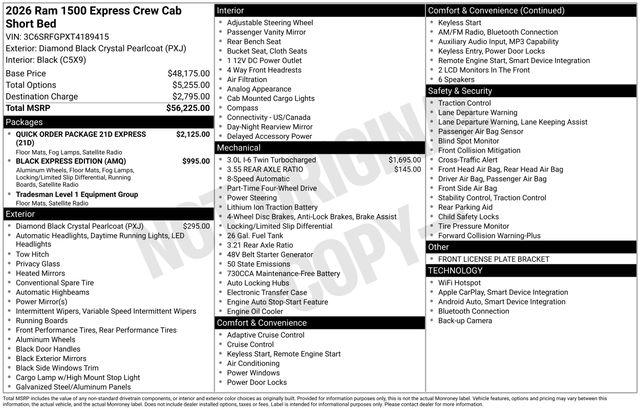 New 2026 RAM 1500 Express